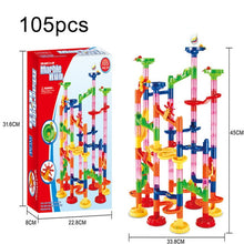 Load image into Gallery viewer, 105 Pcs/Set Marble Tracks Preschool Educational Toys Baby Circuit Marble Race Run Maze Children Building Pipe Blocks Kids Gifts