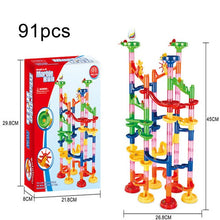 Load image into Gallery viewer, 105 Pcs/Set Marble Tracks Preschool Educational Toys Baby Circuit Marble Race Run Maze Children Building Pipe Blocks Kids Gifts