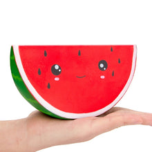 Load image into Gallery viewer, Jumbo Kawaii Watermelon Squishy Simulated Fruit Slow Rising Bread Scented Squeeze Toy Stress Relief for Kid Xmas Gift